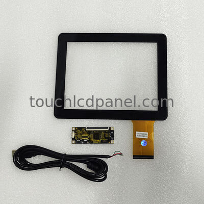 8.0インチ マルチタッチ 静電容量式タッチガラス プラグアンドプレイUSBインターフェース搭載で正確なタッチ操作と耐久性を実現
