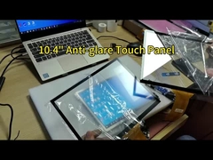 医療用タッチコントロールパネル向け、黒色狭ベゼル10.4インチアンチグレアPCAPタッチスクリーン