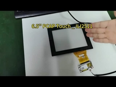 6.5インチ フラッシュマウント PCAP タッチスクリーンオーバーレイ、ブラックベゼル、ILITEK タッチコントローラー